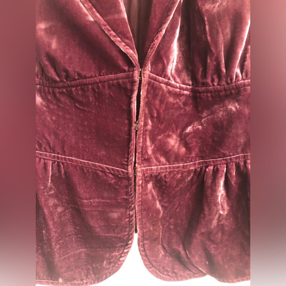 Vintage Apostrophe blazer raspberry crushed velvet - Picture 4 of 9
